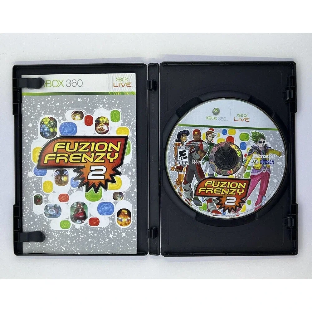Fuzion Frenzy 2 Microsoft Xbox 360, 2006 Not For Resale Complete Fast Ship